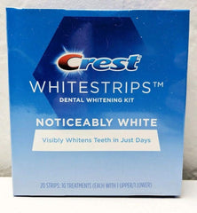 Crest Noticeably White Whitestrips packaging