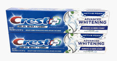 Crest Premium Plus Advanced Whitening Toothpaste with Fluoride, Clean Mint 5.2 oz per tube (pack of 2)