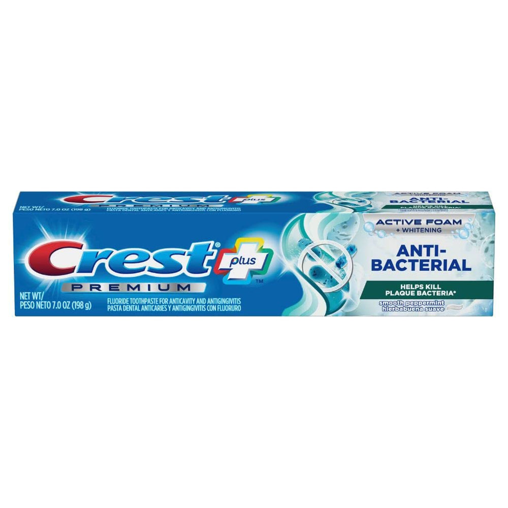 Pack of 3 Crest Premium Plus Anti-Bacterial Toothpaste tubes