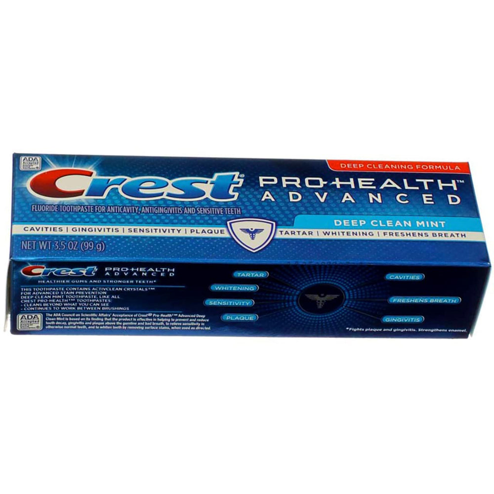 ADA Seal of Acceptance on Crest Pro-Health toothpaste