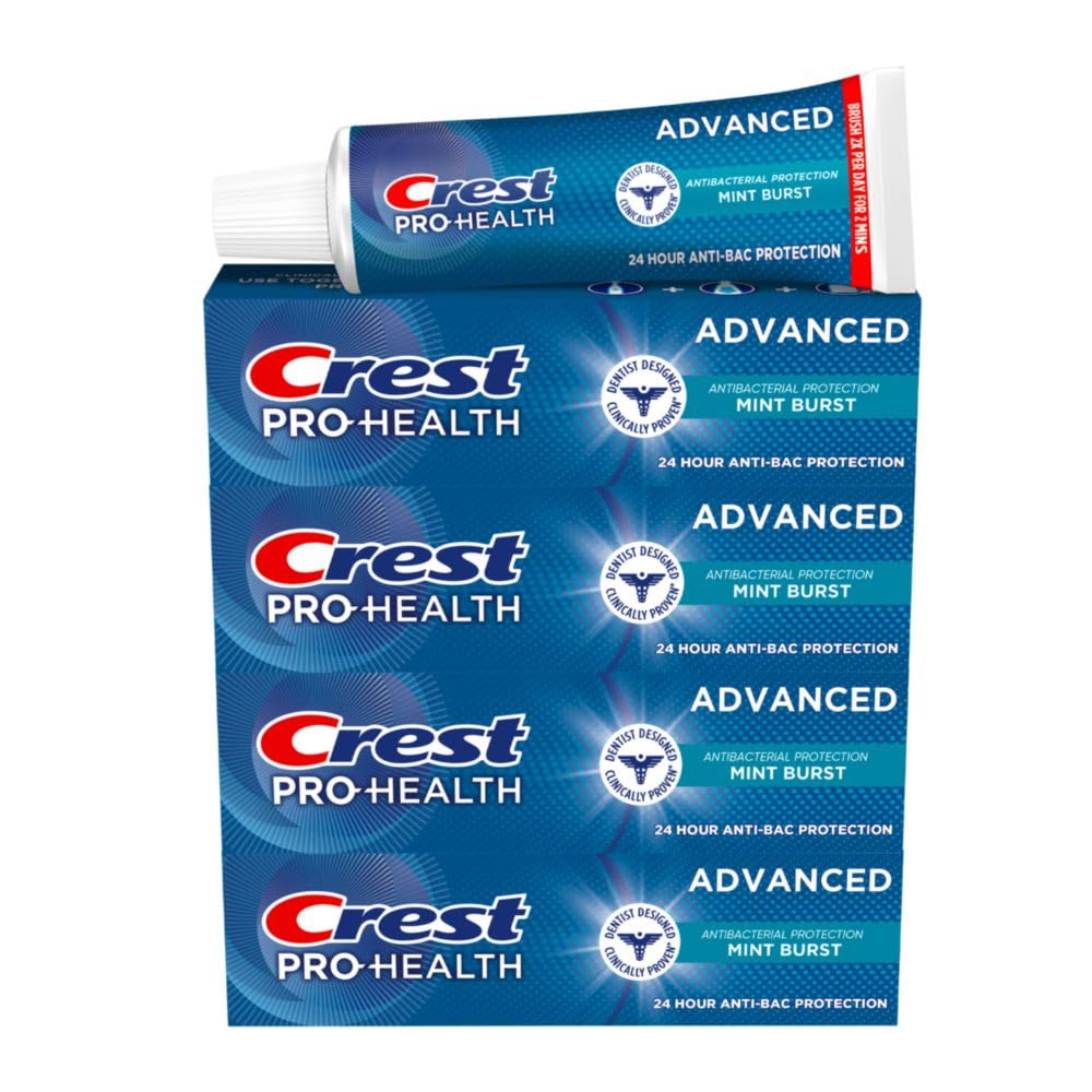 Crest Pro-Health Advanced Antibacterial Protection Toothpaste Mint Burst 4-pack – 5 oz tubes (image 1)