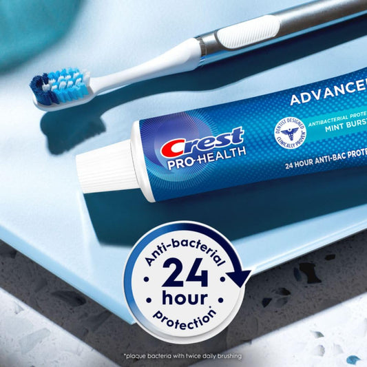 Mint Burst Crest Pro-Health toothpaste 4-pack packaging – 5 oz tubes (image 2)