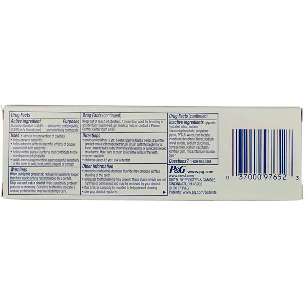 Crest Pro-Health Advanced Whitening toothpaste 3.5 oz right side view