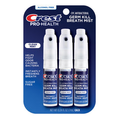 Crest Pro-Health Breath Mist bottle front close-up