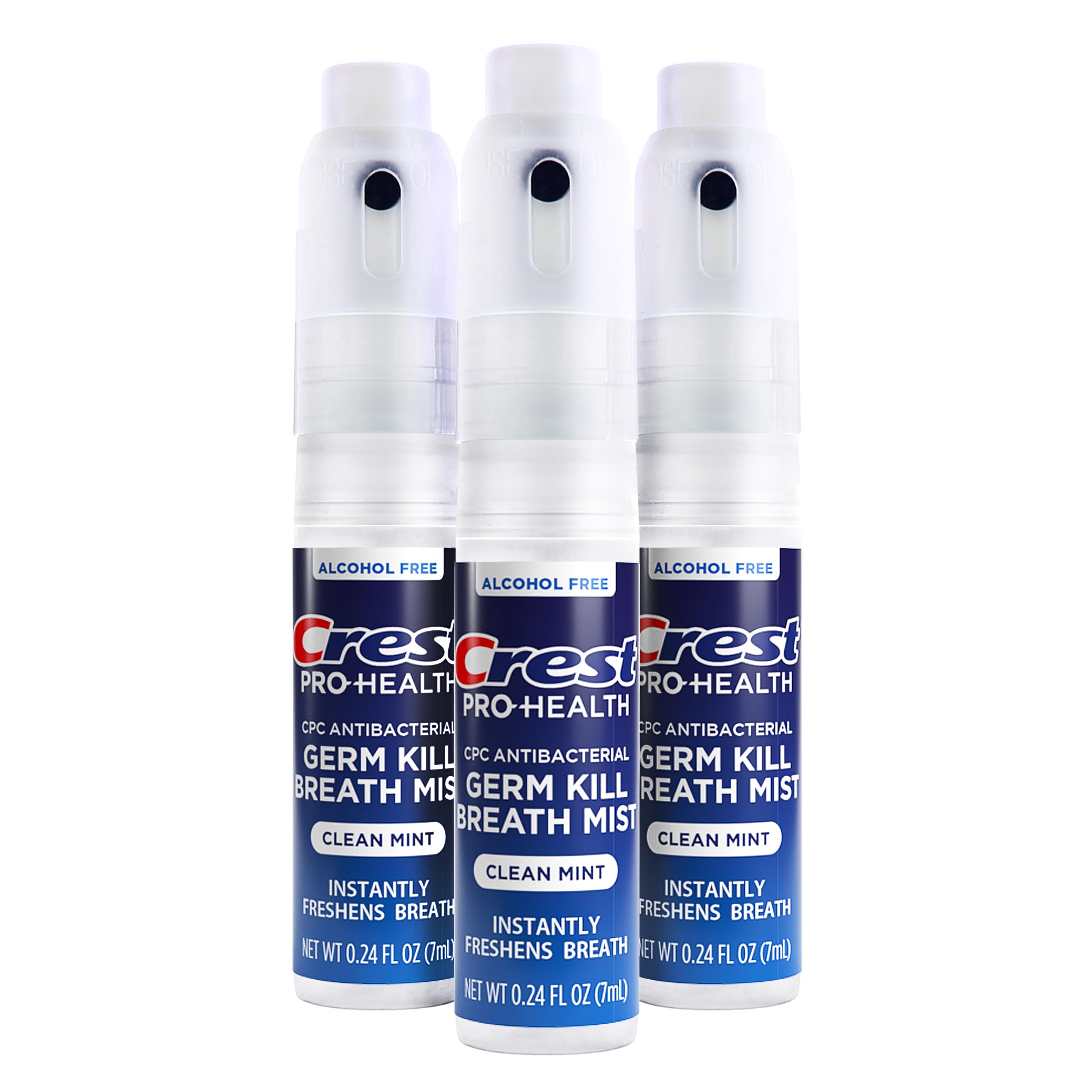 Crest Pro-Health Breath Mist packaging and label