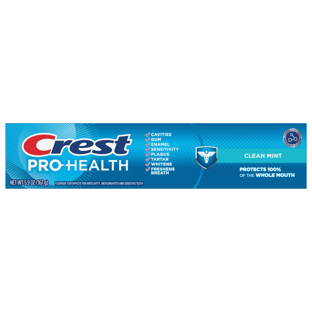 Crest Pro-Health Clean Mint toothpaste tube, 5.9 oz