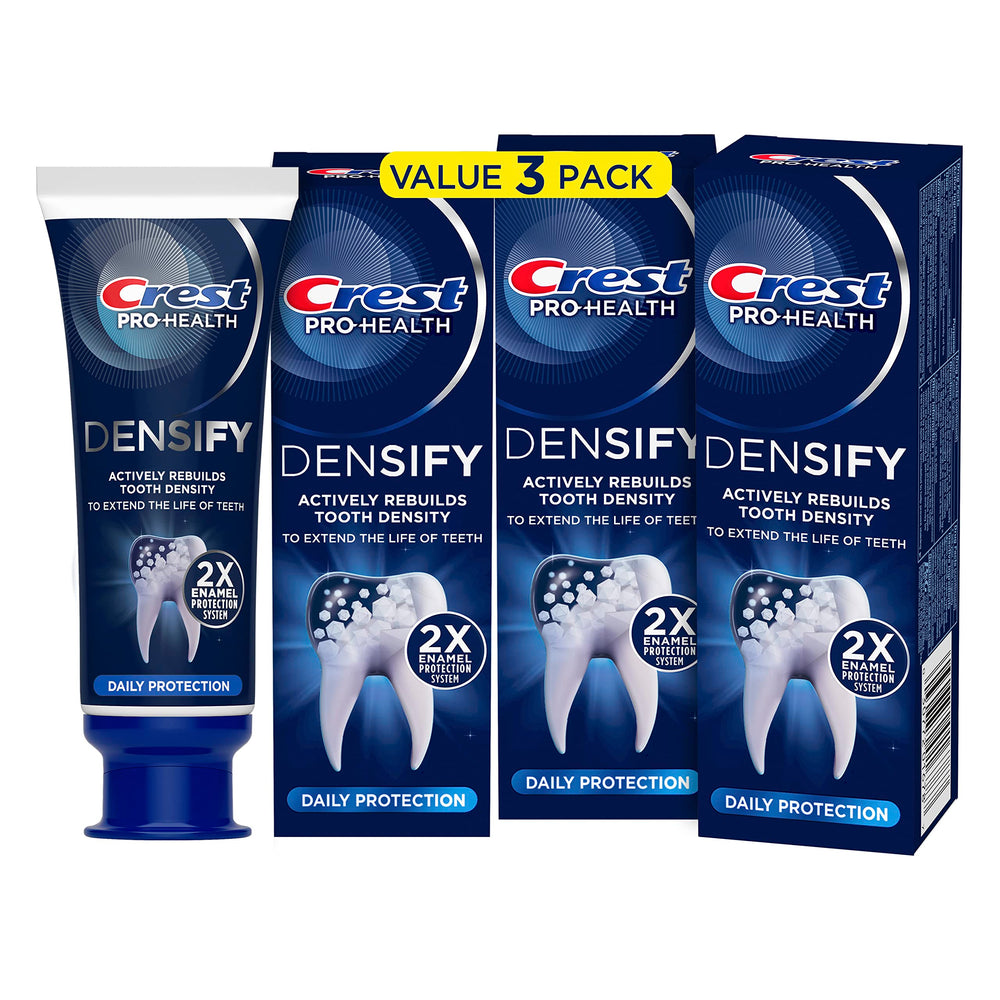 Crest Pro-Health Densify 3-pack toothpaste front view