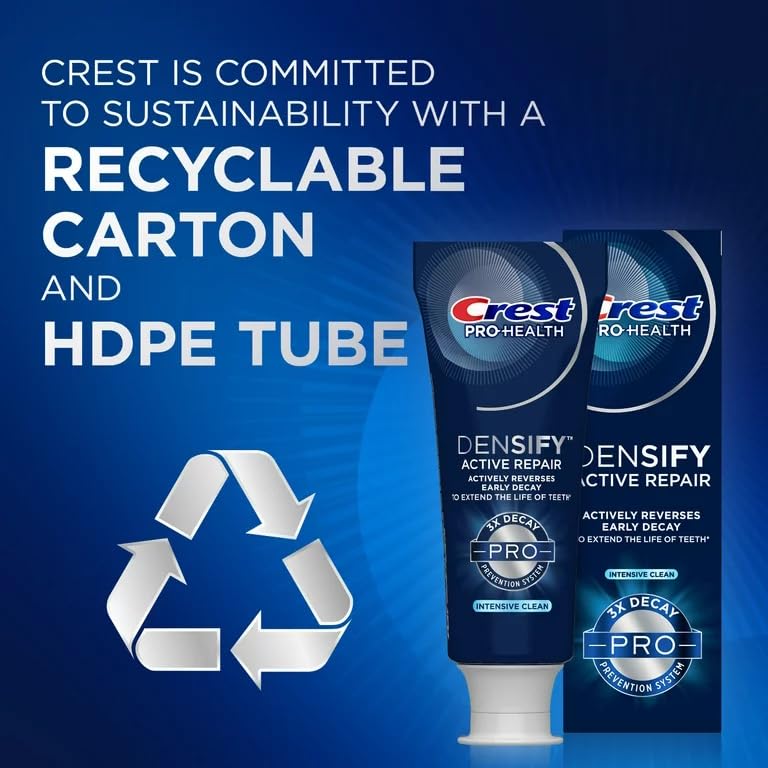 Back panel detailing recyclable materials and sustainability