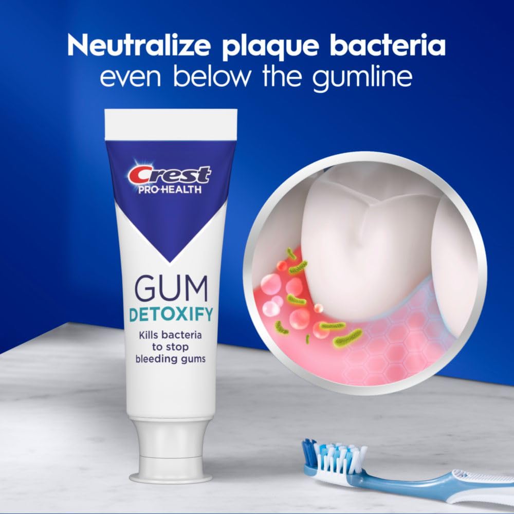 Toothpaste being applied to a toothbrush for deep clean