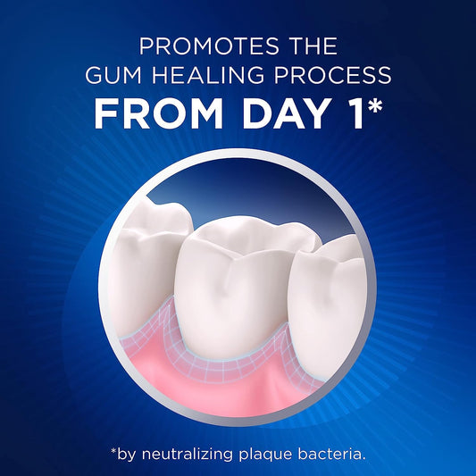 Close-up of Crest Pro-Health Gum Detoxify toothpaste tube