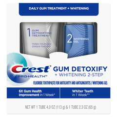 Step 1 gum health improvement graphic for Crest 2-step system