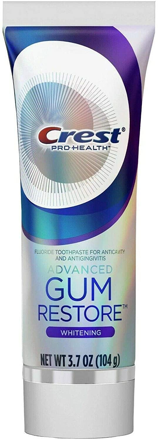 Minty Crest Pro Health Gum Restore toothpaste for whitening and gum care