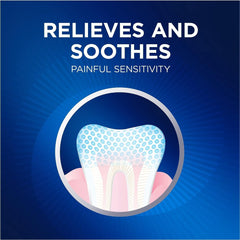 Back label showing ingredients and directions for Crest Pro-Health Gum & Sensitivity