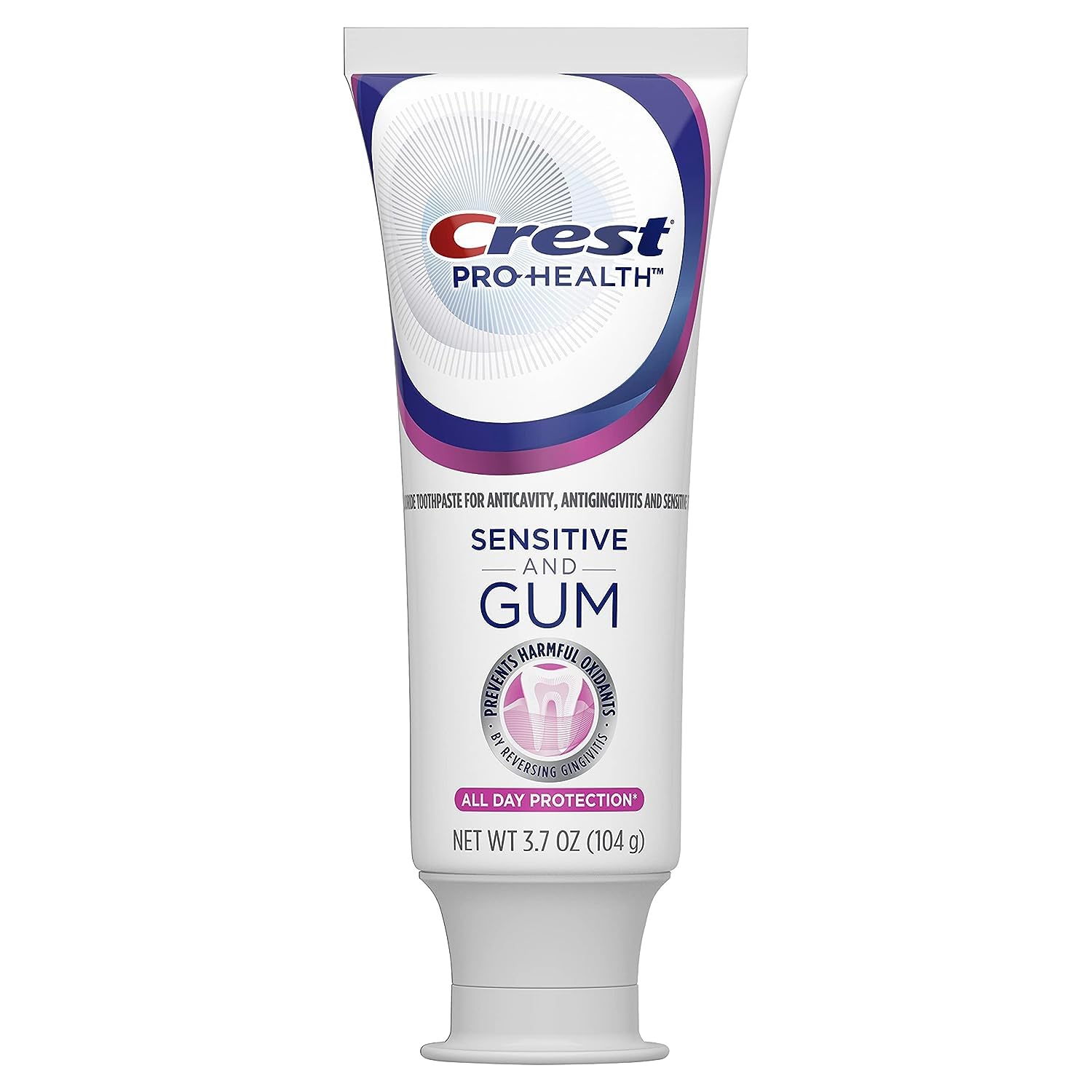 Packaging box for Crest Pro-Health Gum & Sensitivity toothpaste