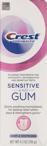 Crest Pro-Health Gum & Sensitivity toothpaste back label 4.1 oz