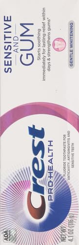 Packaging box for Crest Pro-Health Gum & Sensitivity toothpaste 4.1 oz