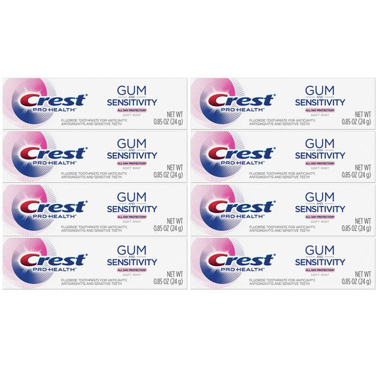 Crest Pro Health Gum and Sensitivity toothpaste Soft Mint travel pack front view