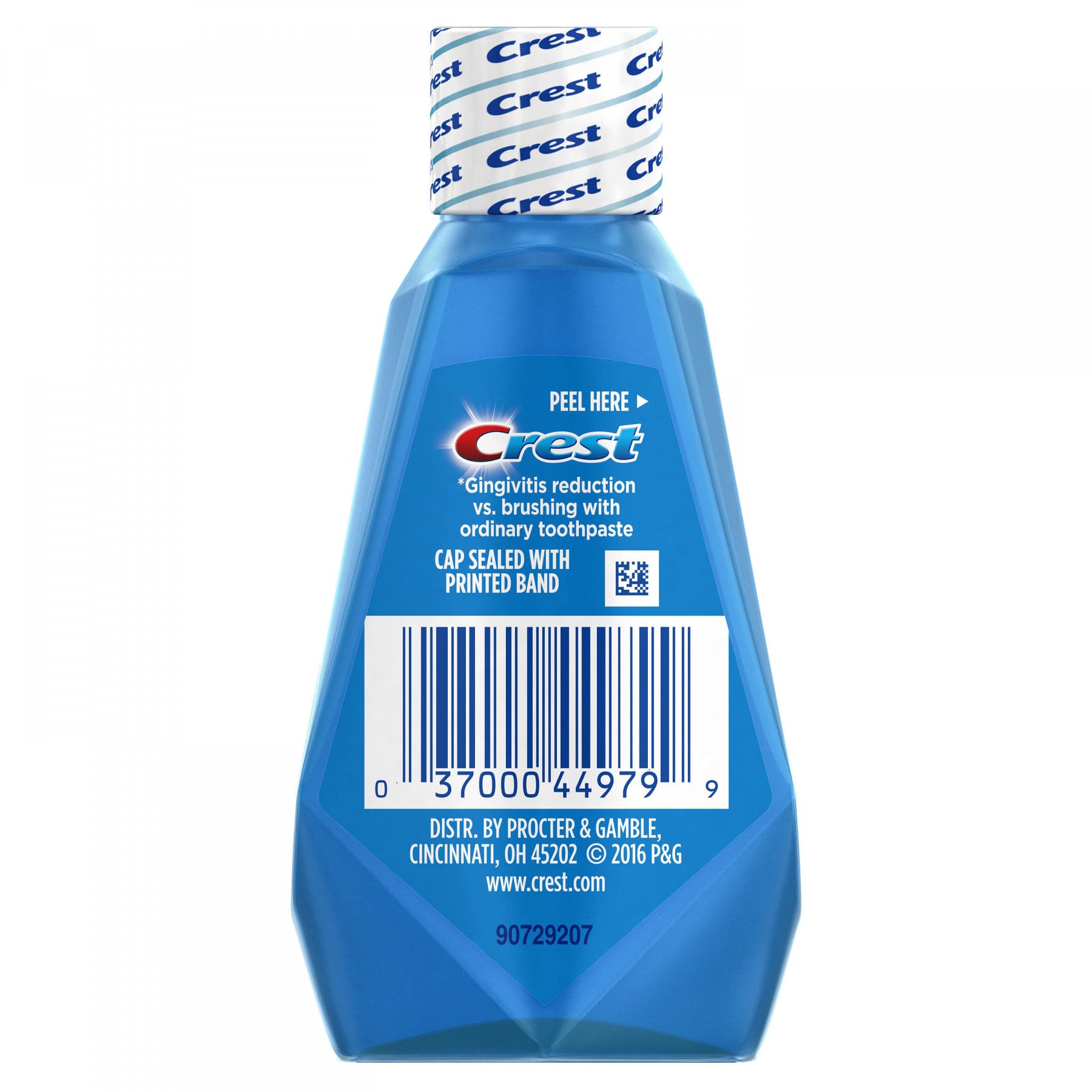Crest Pro-Health Mouthwash Clean Mint label with benefits