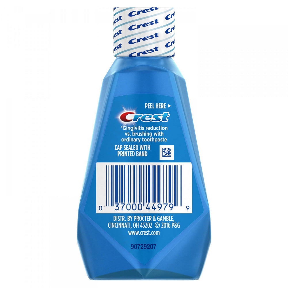 Crest Pro-Health Mouthwash Clean Mint label with benefits
