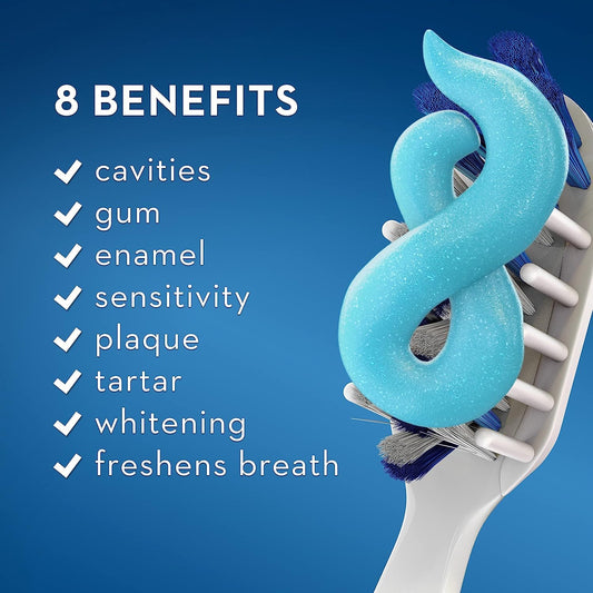 Back packaging of Crest Pro-Health Sensitive & Enamel Shield toothpaste 4.3 oz