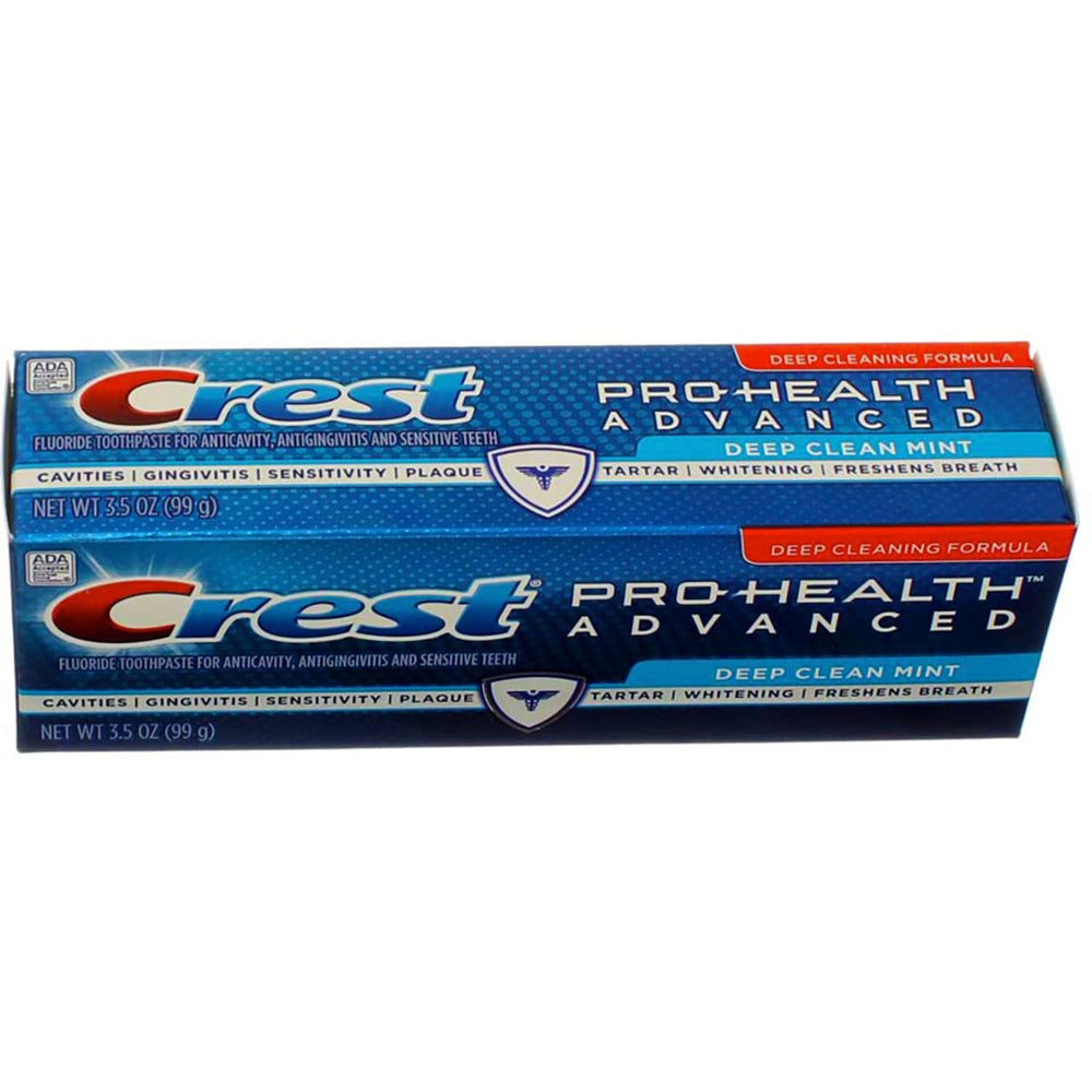 Crest Pro-Health smooth mint label on tube