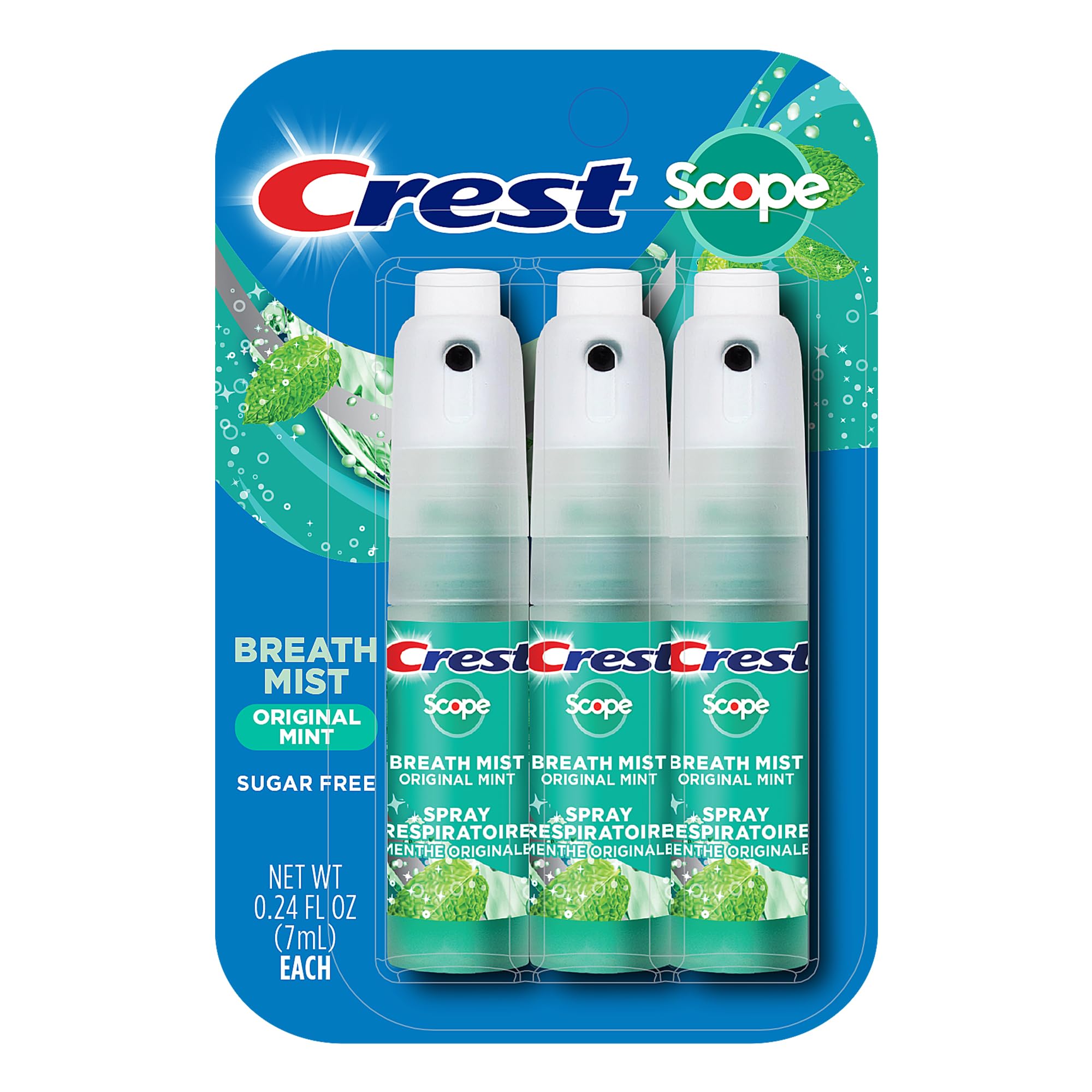 Crest Scope Mint Breath Mist 3-Pack front view