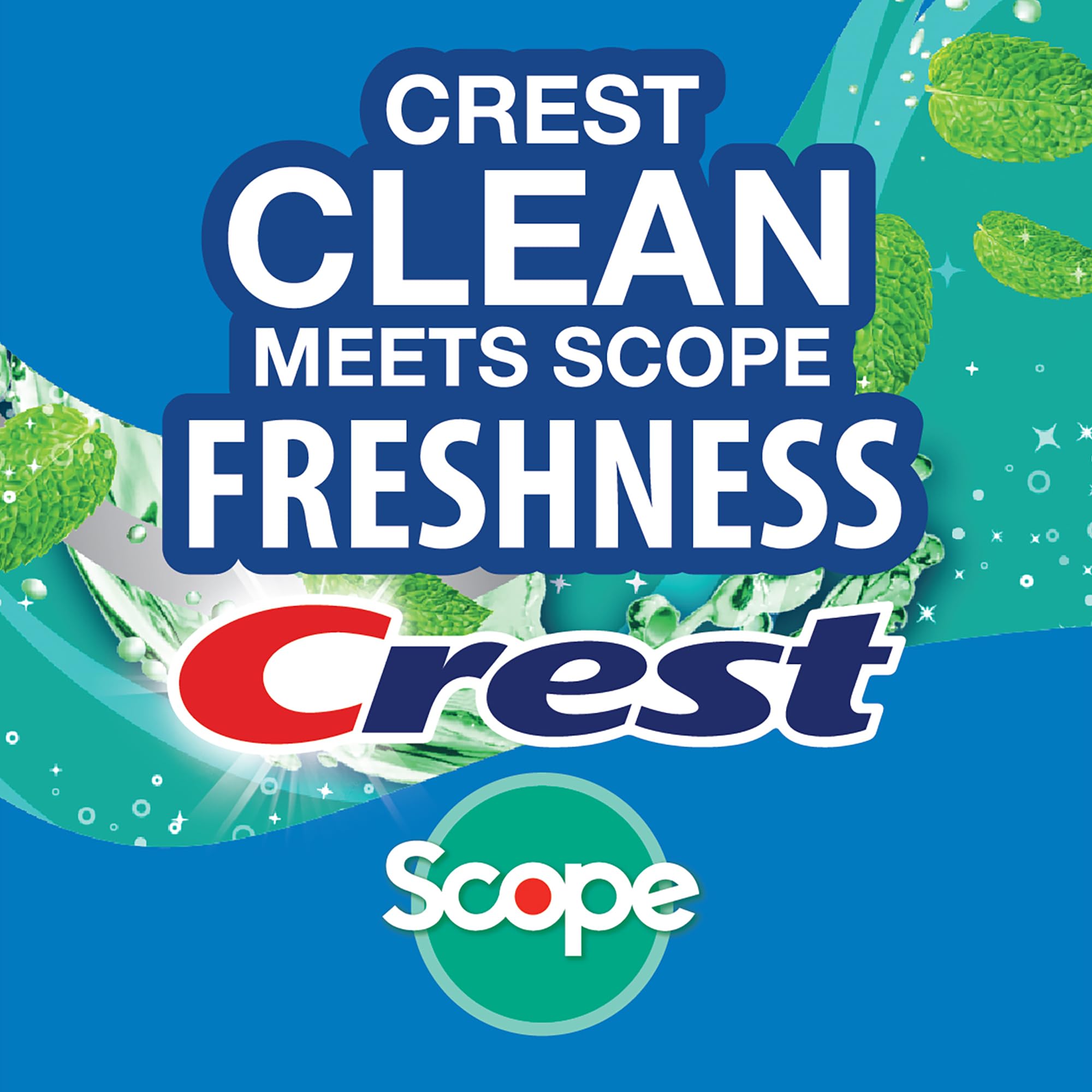 Packaging design variations for Crest Scope Breath Mist 3-Pack