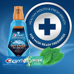 Crest and Scope logos on packaging