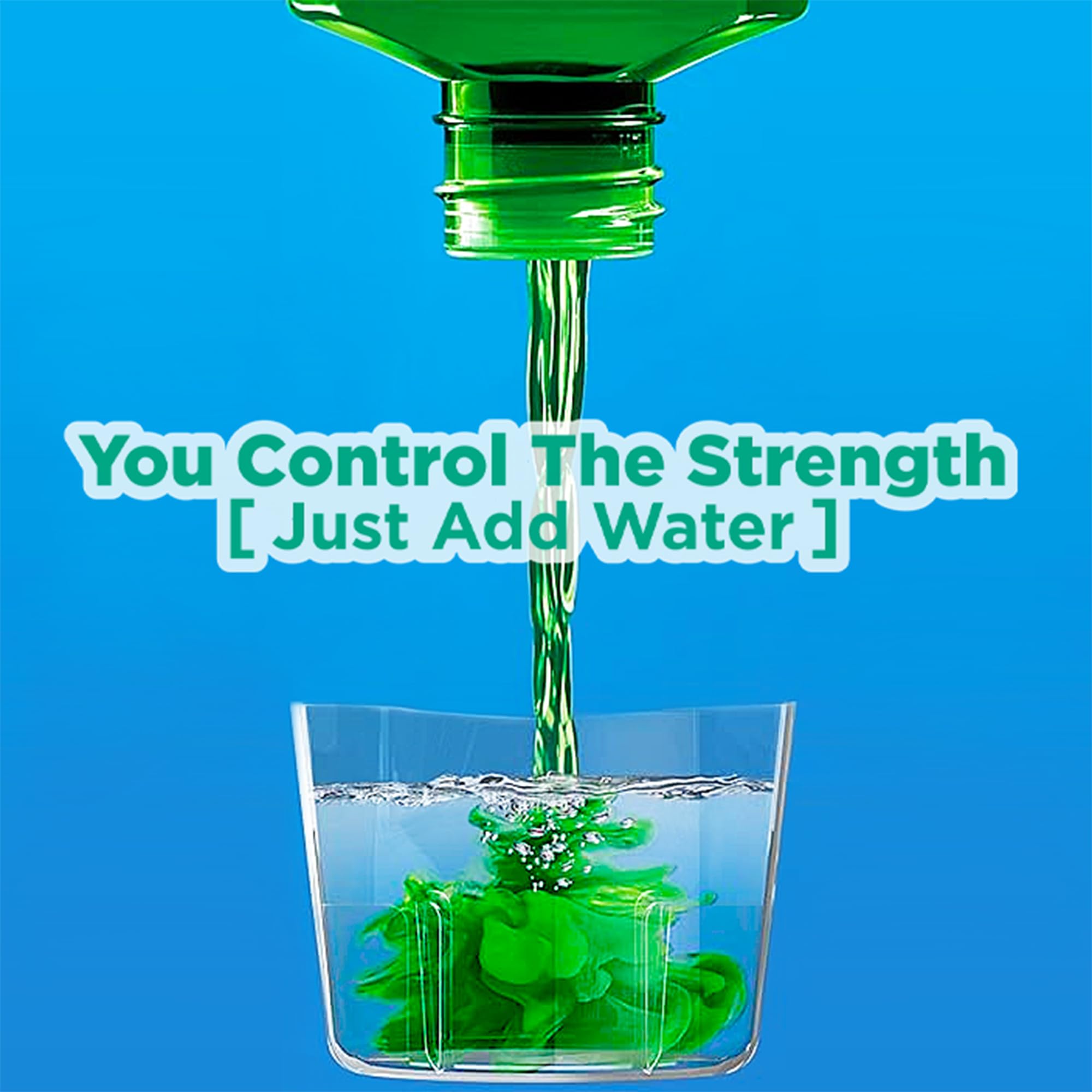 Palm-held Crest Scope Mouthwash concentrate bottle