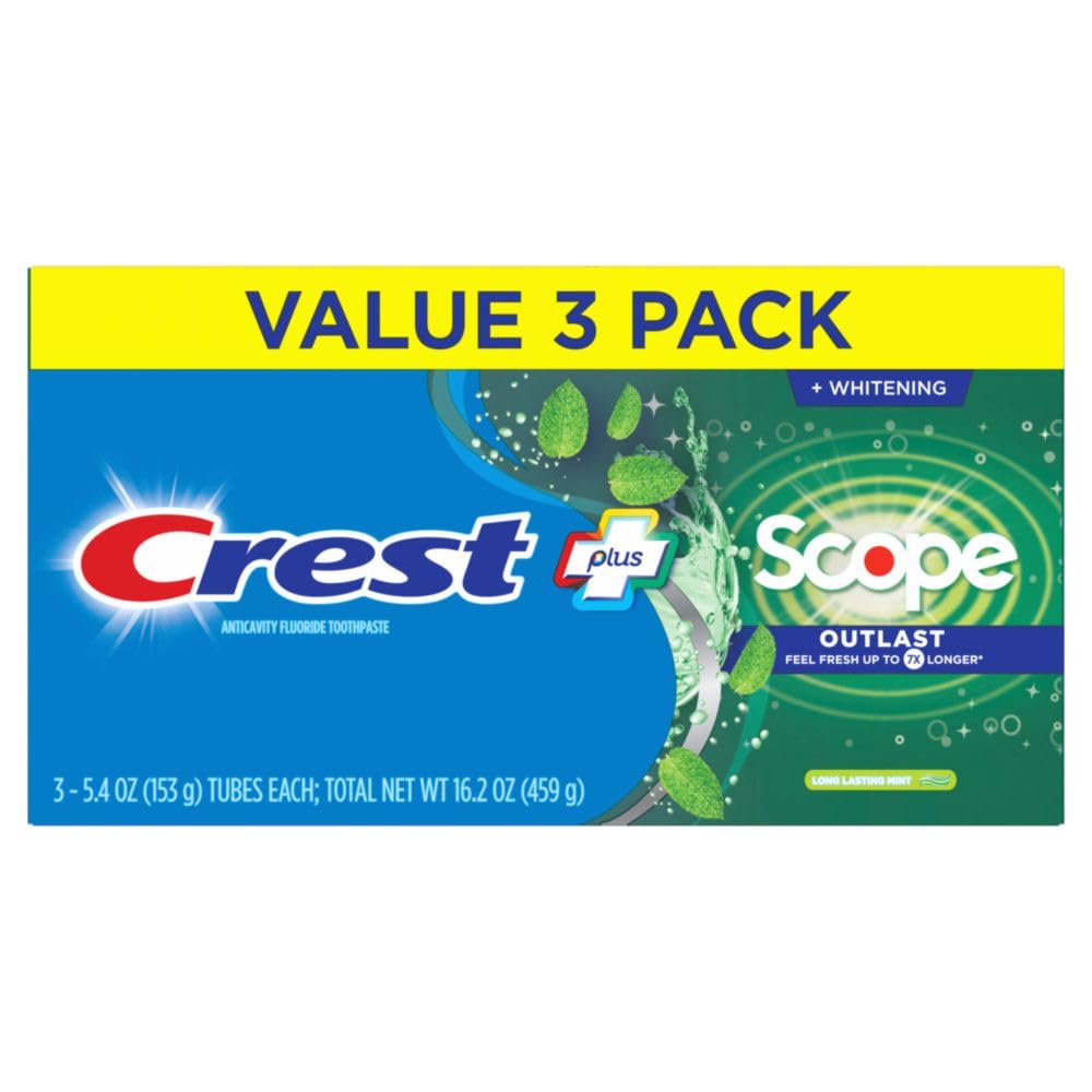 Crest Scope Outlast branding close-up