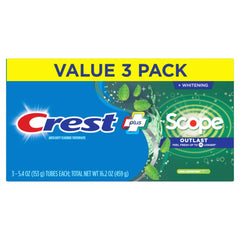 Crest Scope Outlast branding close-up