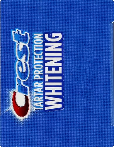 Graphic illustrating tartar blocker technology in Crest toothpaste.