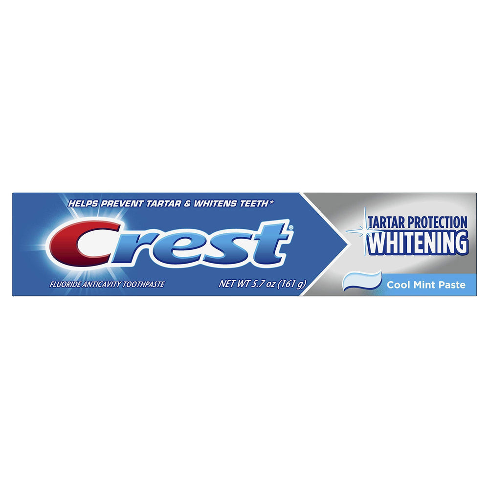 Crest Tartar Protection toothpaste Cool Mint packaging (5.7 oz).
