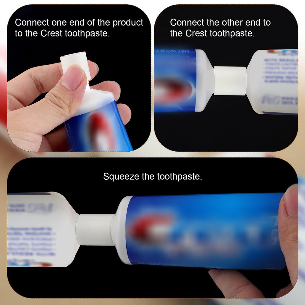 Ends compatible with Crest toothpaste tubes
