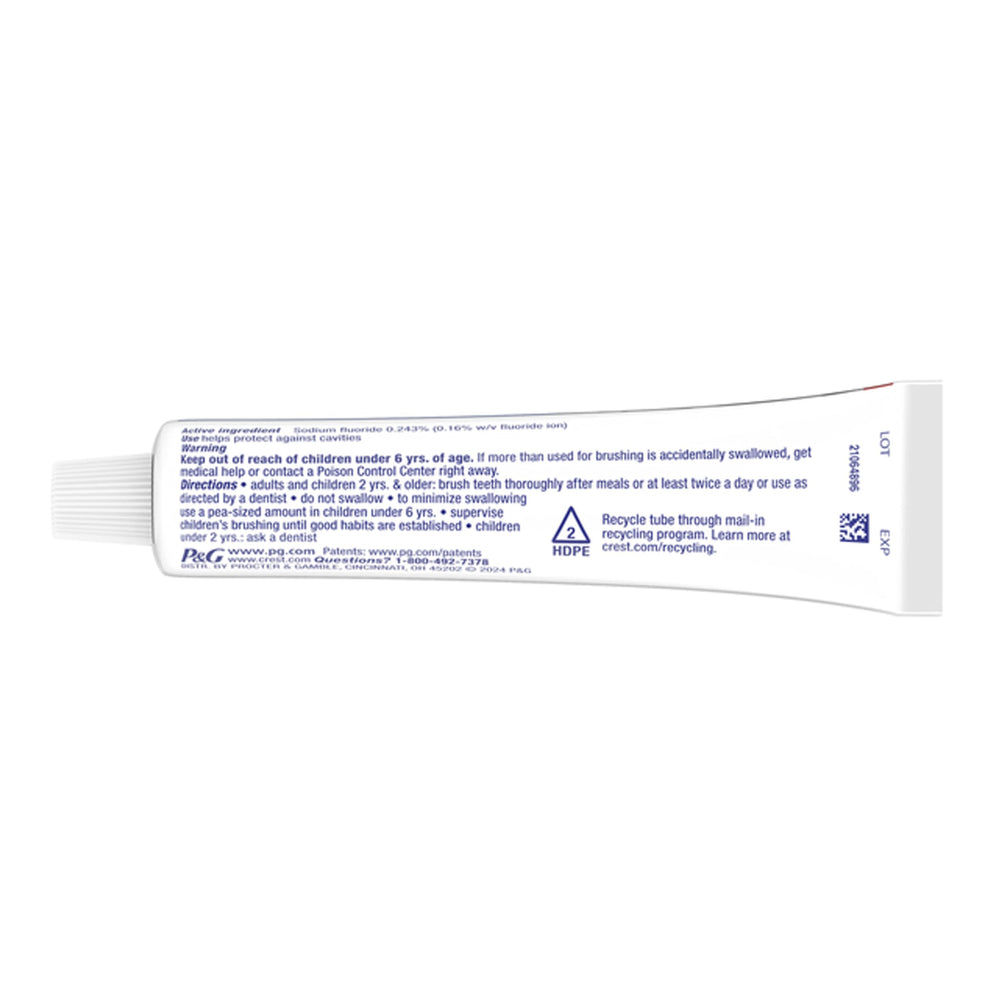 Close-up of Crest Whitening Toothpaste enamel-safe formula