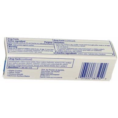 Packaging by P&G Health for Crest Complete toothpaste