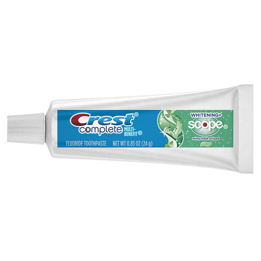 Pack of 24 Crest Complete Whitening Scope mint toothpaste tubes