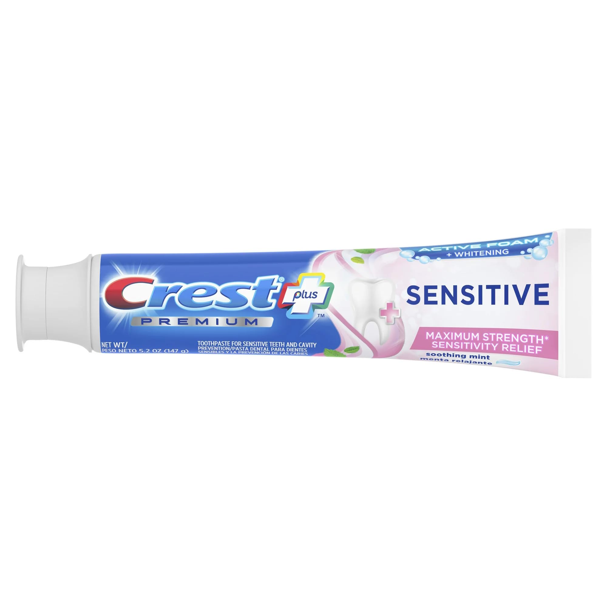 Pack of two 7oz Crest toothpaste tubes in a box
