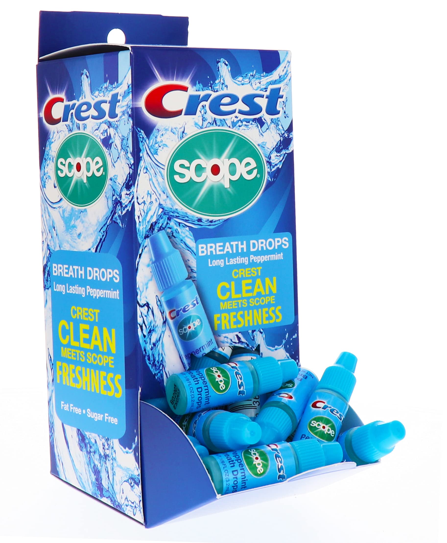 Display box of Crest Scope Peppermint Breath Drops