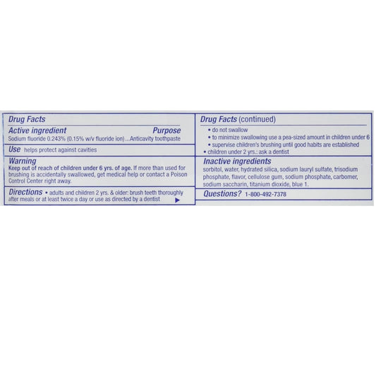 Close-up of Crest Toothpaste Cavity Protection Regular tube