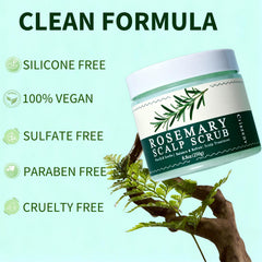 Criszenv Scalp Scrub shown in shower for easy application and thorough cleansing.