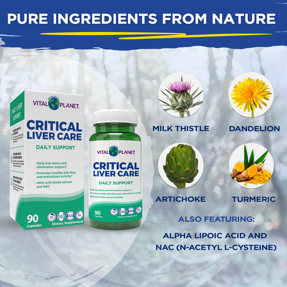 Critical Liver Care daily detox support packaging