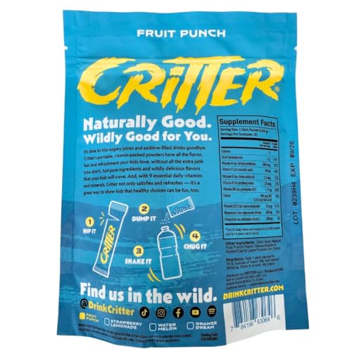 Critter Vitamin H2O packaging close-up