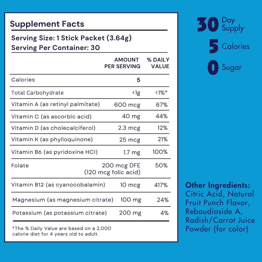 Nutrition facts and allergen-free claim on box