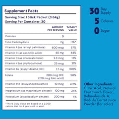 Nutrition facts and allergen-free claim on box
