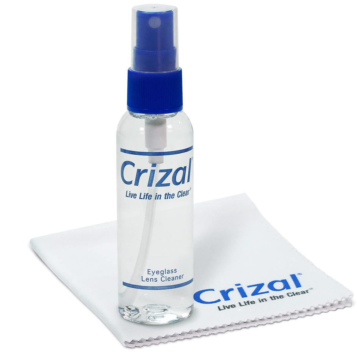 Crizal bundle 1 pack with 2oz spray and standard microfiber cloth