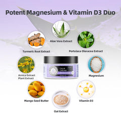 Crogooe Magnesium Cream sleep-relaxation ritual with calming lavender scent.