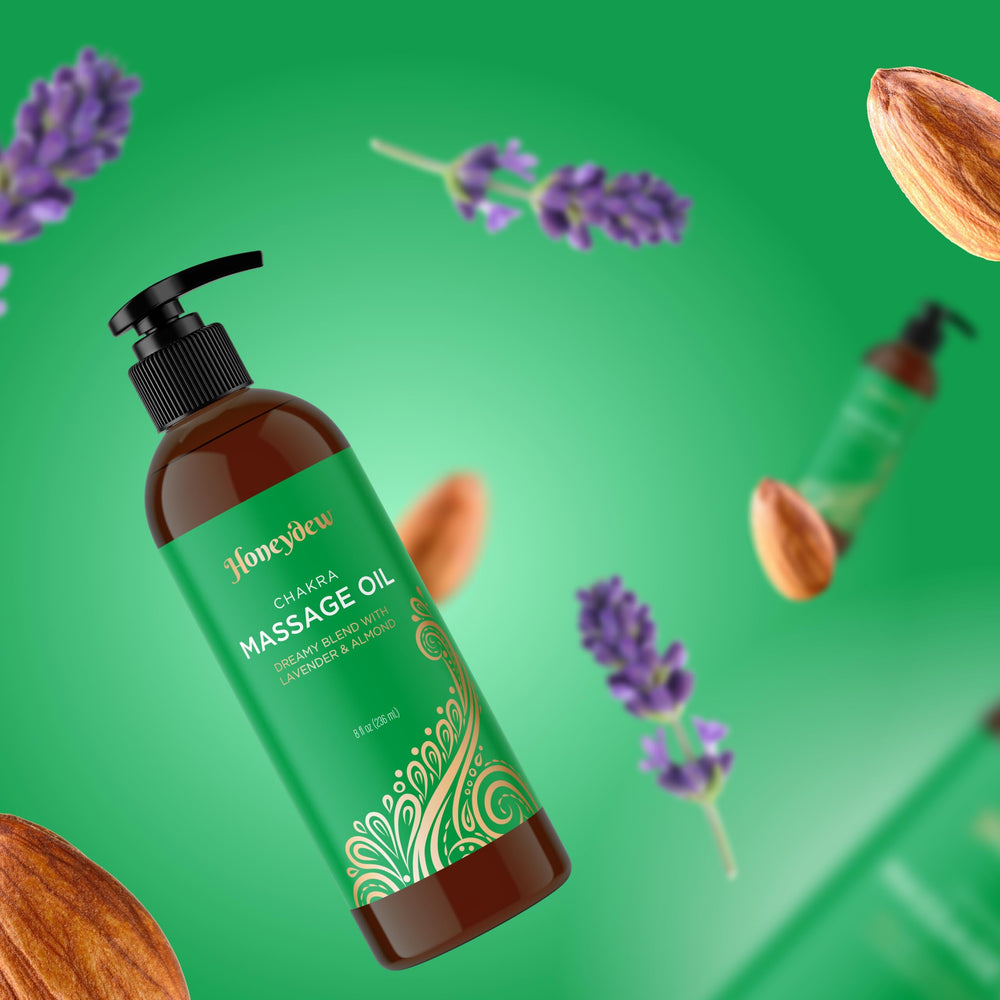 Cruelty-free certification on massage oil packaging