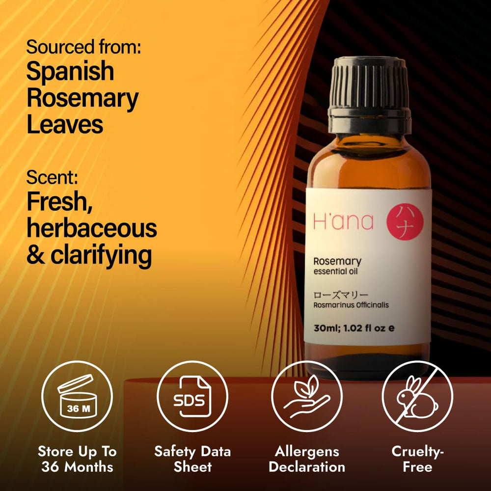 Cruelty-free rosemary essential oil label