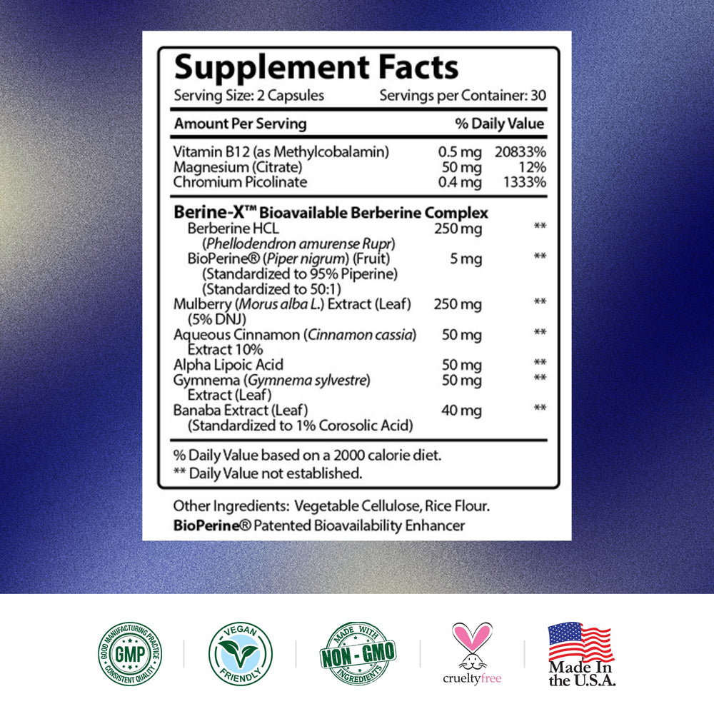Cruelty-free, vegan, non-GMO, third-party tested seal for Glucotrax